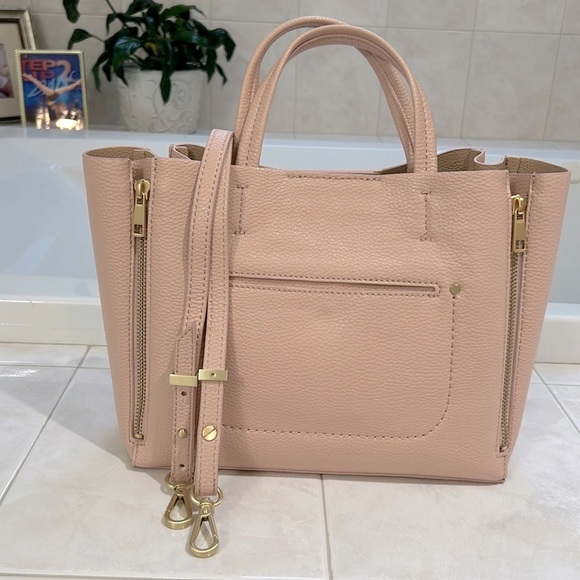Ann Taylor Handbags - EUC Ann Taylor Mini Faux Leather Pebbled Crossbody Satchel/Tote Handbag